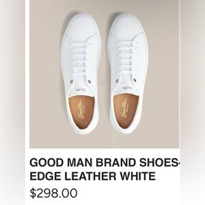 Good Man Brand Edge White Leather Sneakers